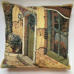 Belgian Tapestry Throw Pillow Bellagio Village Charlotte Home Furnishings
